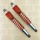 Red Rear Shock Absorbers: Honda CBF125 CBF 125 (2009-2016)