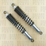 Black Rear Shock Absorbers: Suzuki TS125 TS 125 (1973-1982) - Heavy Duty