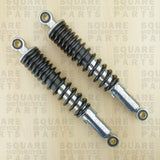 Black Rear Shock Absorbers: Suzuki TS100 TS 100 (1973-1981) - Heavy Duty