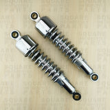 Chrome Rear Shock Absorbers: Suzuki GT500 GT 500 (1976-1979) - 50mm Shroud