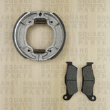Front Brake Pads and Rear Brake Shoes: Yamaha YP125 YP 125 (1998-2000)