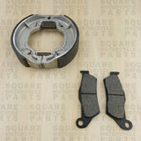 Front Brake Pads and Rear Brake Shoes: Yamaha YP125 YP 125 (1998-2000)