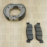 Front Brake Pads and Rear Brake Shoes: Yamaha DT175 DT 175 (1999)