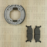 Front Brake Pads and Rear Brake Shoes: Yamaha SRV250 SRV 250 (1992-1997)