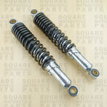 Black Rear Shock Absorbers: Suzuki TS100 TS 100 (1973-1981) - Heavy Duty