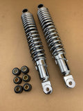 Chrome Rear Shock Absorbers: Suzuki GS1000 GS 1000 (1978-1980) - No Shroud