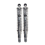 Chrome Rear Shock Absorbers: Honda CB350 CB 350 (1972-1973) - 335mm No Shroud