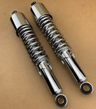 Chrome Rear Shock Absorbers: Kawasaki ER-5 ER 5 (2002-2006) - 350mm