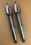 Chrome Rear Shock Absorbers: Kawasaki ER-5 ER 5 (2002-2006) - 350mm