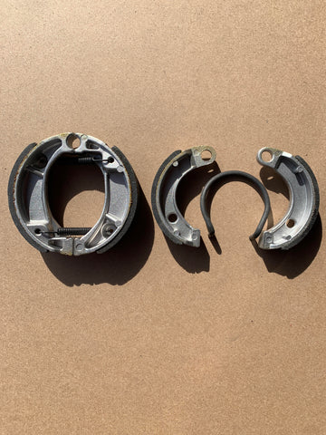 Front and Rear Brake Shoes: Honda QR50 QR 50 (1993-2000)