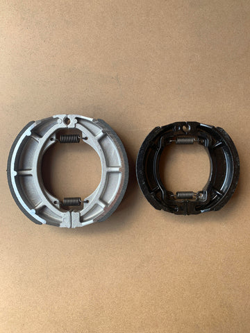 Front and Rear Brake Shoes: Kawasaki KH100 KH 100 (1978-1980)