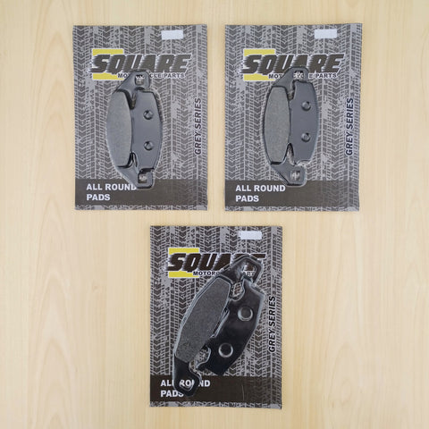 Front and Rear Brake Pads Set: Kawasaki GPX400 GPX 400 (1987)