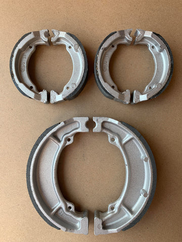Front and Rear Brake Shoes Set: Kawasaki KFX80 KFX 80 (2003-2006)
