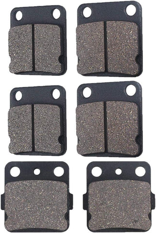 Front and Rear Brake Pads Set: Yamaha YFM350 YFM 350 (1992-2009)