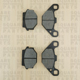 Front and Rear Brake Pads Set: Kawasaki KX125 KX 125 (1986)