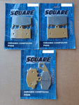 Ceramic Front and Rear Brake Pads Set: Kawasaki ZZR400 ZZR 400 (1993-1999)