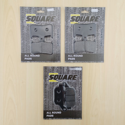 Front and Rear Brake Pads Set: Honda NSR250 NSR 250 (1988-1993)