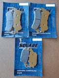 Ceramic Front and Rear Brake Pads Set: Honda CBF600 CBF 600 (2008-2009)