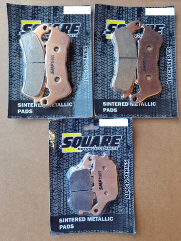 Sintered Metallic Front and Rear Brake Pads Set: Honda CBF600 CBF 600 (2007-2013)