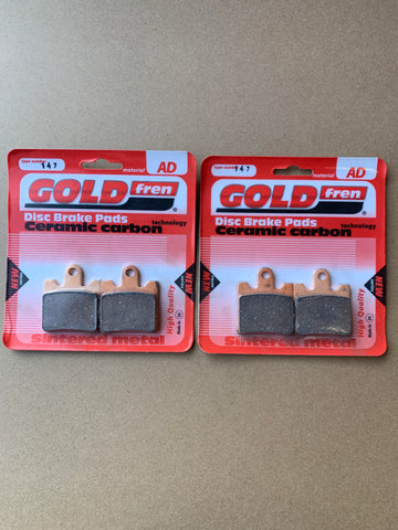 Goldfren AD Front Brake Pads Set: Suzuki AN250 AN 250 (1998-2002)
