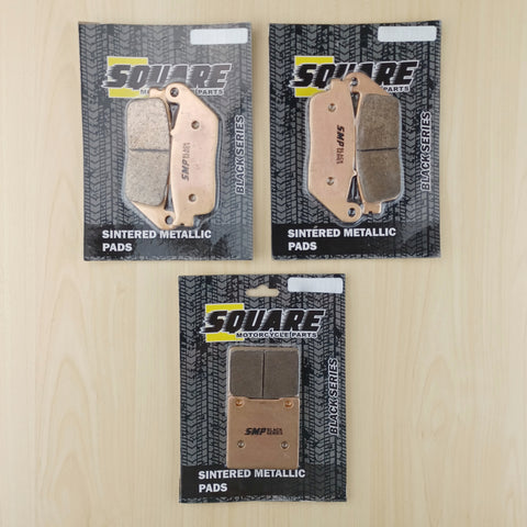 Sintered Metallic Front and Rear Brake Pads Set: Suzuki GSF600 GSF 600 (1995-1999)