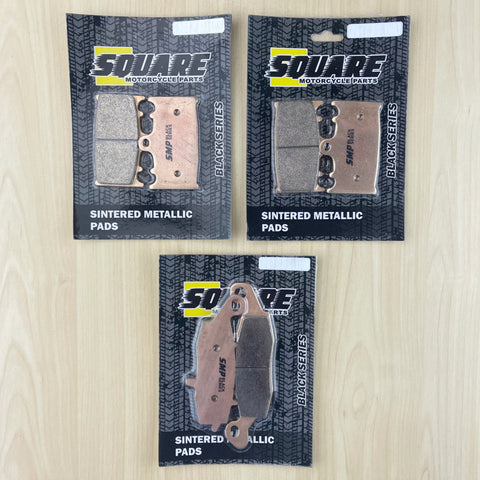 Sintered Metallic Front and Rear Brake Pads Set: Kawasaki VN2000 VN 2000 (2004-2010)