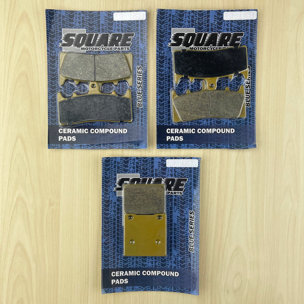 Ceramic Front and Rear Brake Pads Set: Suzuki GSX1300 GSX 1300 (1999-2007 Ceramic Front and Rear Brake Pads Set: Suzuki GSX1300 GSX 1300 (1999-2007