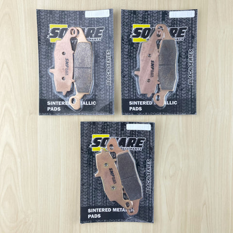 Sintered Metallic Front and Rear Brake Pads Set: Kawasaki VN1700 VN 1700 (2009-2013)