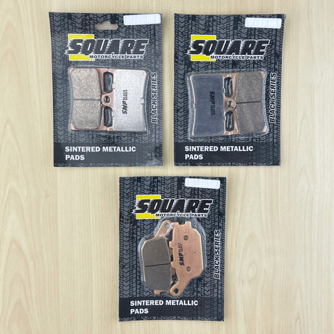 Sintered Metallic Front and Rear Brake Pads Set: Yamaha FZ1 FZ 1 (2006-2015)