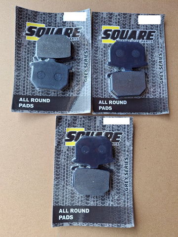 Front and Rear Brake Pads Set: Honda CB900 CB 900 (1980-1981)