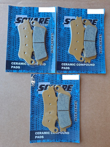 Ceramic Front and Rear Brake Pads Set: Honda NT650 NT 650 (2002-2005)
