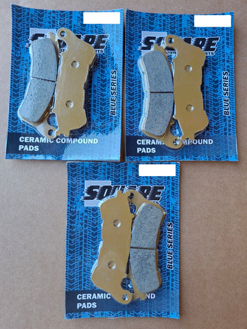 Ceramic Front and Rear Brake Pads Set: Honda CBF1000 CBF 1000 (2006-2016)