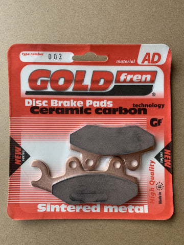 Goldfren AD Front Brake Pads: Kawasaki KDX250 KDX 250 (1991-1995)