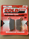 Goldfren AD Rear Brake Pads: Yamaha YZ125 YZ 125 (1998-2002)