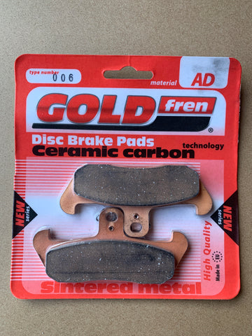 Goldfren AD Front Brake Pads: Yamaha TDR125 TDR 125 (1991-1992)
