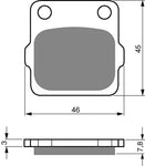 Goldfren AD Front Brake Pads: Honda CR85 CR 85 (2003-2007)