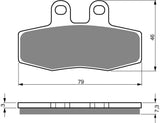 Goldfren AD Brake Pads: AD010 ≈ FA113 / FA256 / VD152 / FDB438 / SBS108