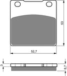 Goldfren AD Front Brake Pads: Suzuki RG250 RG 250 (1983)