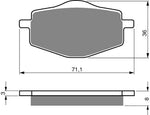 Goldfren AD Front Brake Pads: Yamaha DT125 DT 125 (1985-2007)