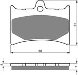 Goldfren AD Brake Pads: AD019 ≈ FA126 / VD943 / FDB498