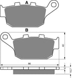 Goldfren AD Brake Pads: AD020 ≈ FA140 / VD147 / FDB531 / SBS614