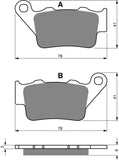Goldfren AD Brake Pads: AD023 ≈ FA208 / FA213 / VD953 / FDB2005