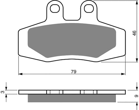 Goldfren AD Brake Pads: AD026 ≈ FA132 / VD936 / FDB651 / SBS621