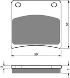 Goldfren AD Brake Pads: AD027 ≈ FA146 / VD345 / FDB569 / SBS620