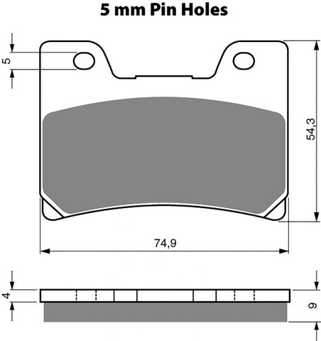 Goldfren AD Brake Pads: AD028 ≈ FA160 / VD251 / FDB666 / SBS645