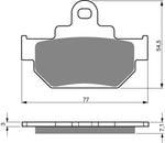 Goldfren AD Front Brake Pads: Suzuki LS650 LS 650 (1986-2012)