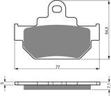 Goldfren AD Front Brake Pads: Suzuki GZ125 GZ 125 (1998-2011)