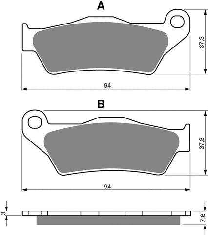 Goldfren AD Front Brake Pads Yamaha VP300 VP 300 (2002-2005)