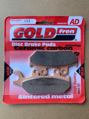 Goldfren AD Front Brake Pads: Yamaha XTZ660 XTZ 660 (1991-1998)