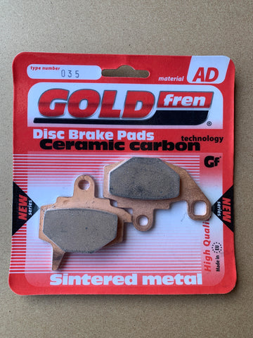 Goldfren AD Front Brake Pads: Kawasaki KX125 KX 125 (1987-1988)